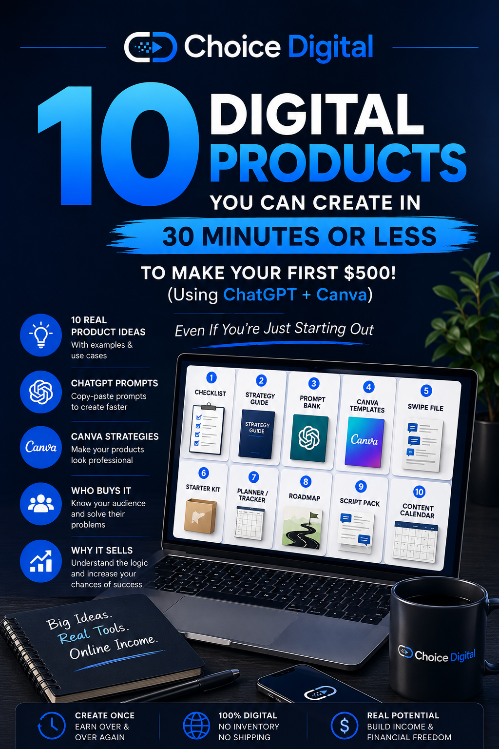 10 Digital Products You Can Create in 30 Minutes